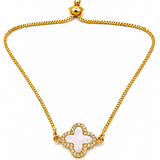 NXGOLD Plated Clover Bracelet for Women