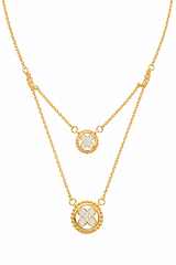 Double Layer Gold Necklace for Women