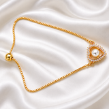 NXGOLD Heart Pearl Bracelet