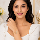 NXGOLD Heart Pearl Bracelet