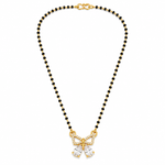 Elegant Butterfly Mangalsutra with Sparkling CZ Stones