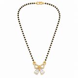 Elegant Butterfly Mangalsutra with Sparkling CZ Stones