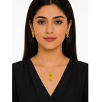 NXGOLD Signature Ruby Elegance Necklace & Earrings Set