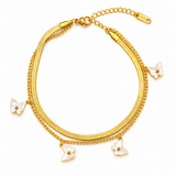 NXGOLD Double Layer Butterfly Bracelet