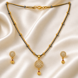 Royal Dazzle CZ Pendant Necklace Set