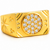 NXGOLD Starburst Royale Zircon Ring
