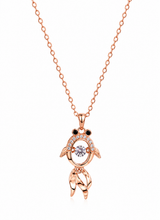 Elegant Turtle Shape Rose Gold Pendant Necklace for Women