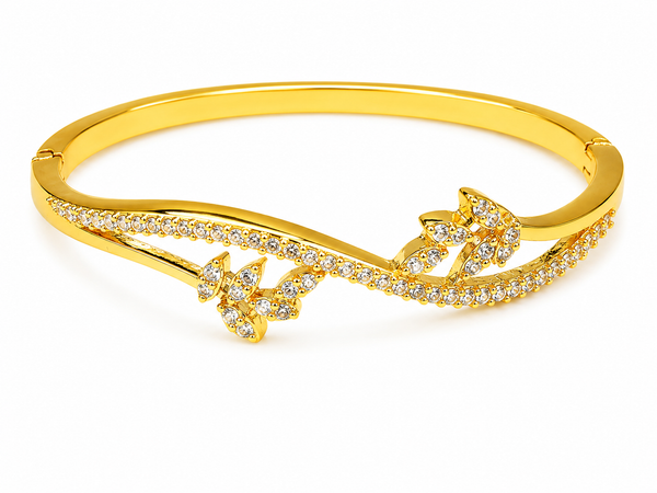 Butterfly Crystal Open Bracelet for Women & Girls