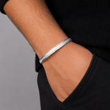 Luxury 925 Sterling Silver Traditional Pattern Kada for Men