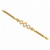 Premium Triple Oval CZ Link Bracelet for Women
