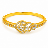 Elegant Marquise Crystal Designer Open Kada Bracelet for Women