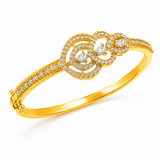 Elegant Marquise Crystal Designer Open Kada Bracelet for Women