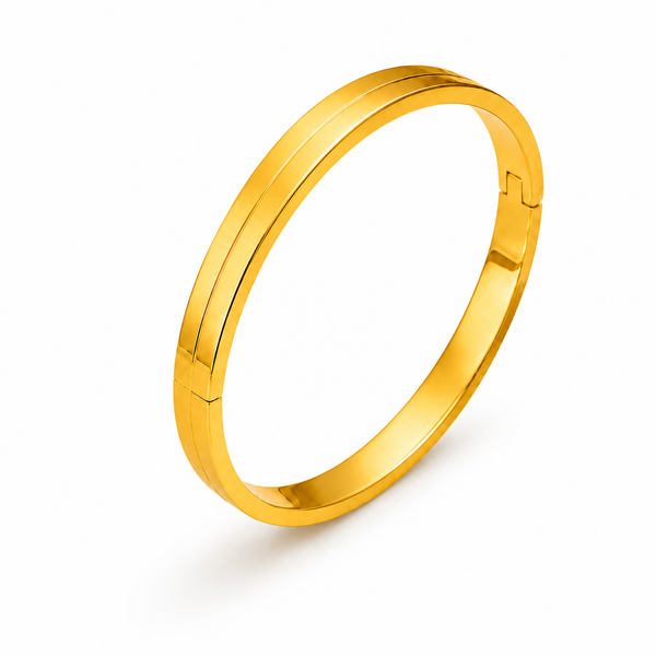 Luxury Minimalist Hinged Oval Kada Bracelet for Women