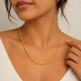 NXGOLD Premium Double Link Gold Chain for Men & Women
