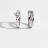 His & Hers Stainless Steel Couple Adjustable Matching Ring Set