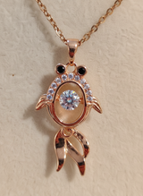 Elegant Turtle Shape Rose Gold Pendant Necklace for Women