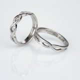 His & Hers Stainless Steel Infinity Couple Ring Set