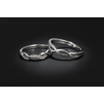 His & Hers Stainless Steel Infinity Couple Ring Set