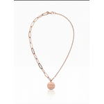 Elegant Rose Gold Asymmetrical Chain Pendant Necklace