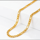 NXGOLD Premium Figaro Link Chain for Men & Women