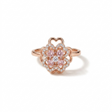 NXGOLD 360° Rotating Floral Spinner Ring for Women
