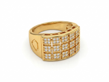 NXGOLD Royale Pavé Signet Ring