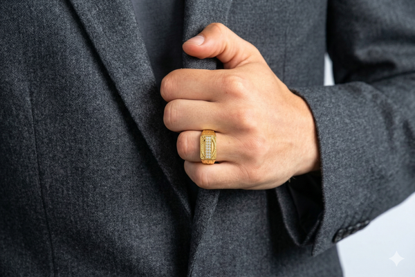 NXGOLD Regal Heritage Zircon Ring