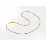 NXGOLD Minimalist Gold Link Chain with Bar For Unisex