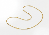 NXGOLD Minimalist Gold Link Chain with Bar For Unisex