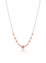Elegant Rose Gold Floral pendant Necklace