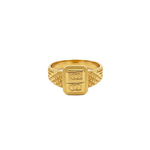 NXGOLD Premium Men’s Ring with Rectangular Engraved Design