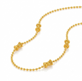 NXGOLD Bead Chain with Designer Barrel Charms for Women