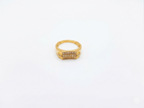 NXGOLD Luxe Triple Row Zircon Ring