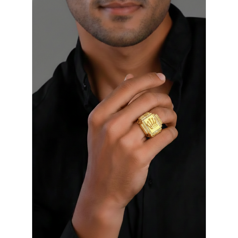 NXGOLD Crown Ring for Men