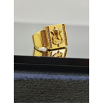 NXGOLD Golden Ganesha Ring For Men