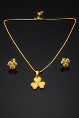NXGOLD Clover Pendant Necklace Set for Women