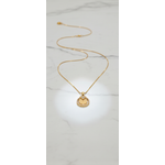 NXGOLD Circle Stone Pendant Necklace For Women