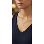 NXGOLD Circle Stone Pendant Necklace For Women