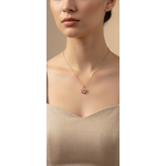 NXGOLD Elegant 360° Spin Flower Rose Gold Pendant Necklace