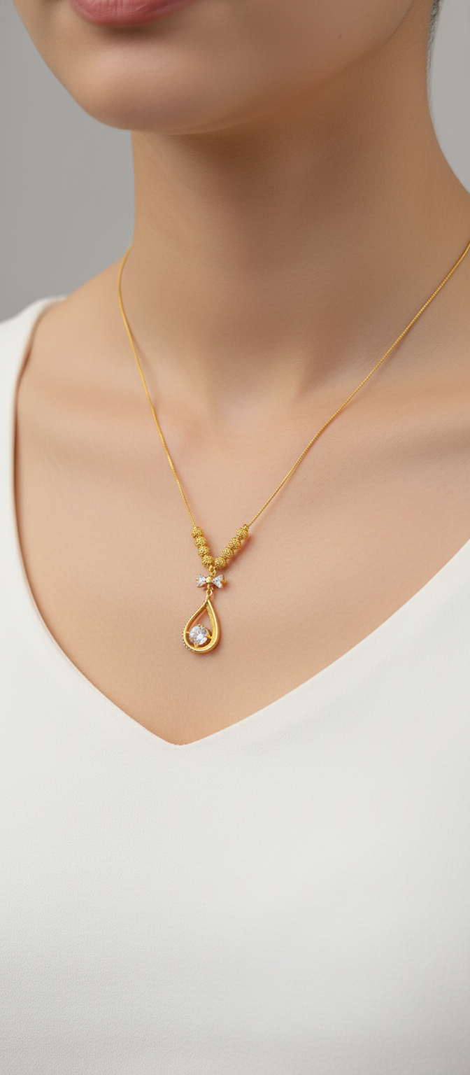 NXGOLD Teardrop Pendant Necklace for Women