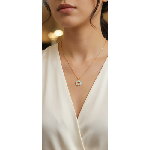 NXGOLD Circle Pendant Necklace For Women