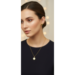 Gold Honeycomb Pendant Necklace Set