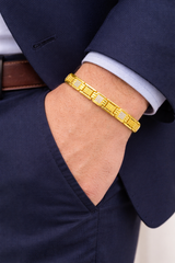 NXGOLD Chain Bracelet with Stone For Men