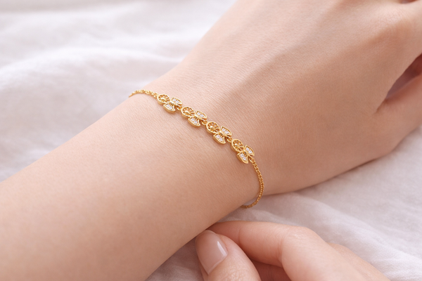 NXGOLD Designer Gold Bracelet for Women