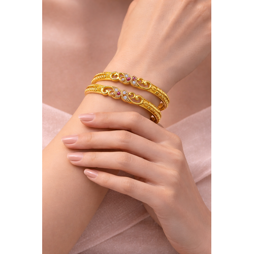 NXGOLD Stone Bangle For Women