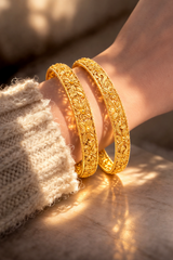NXGOLD Trendy Traditional Floral Bangles For Women