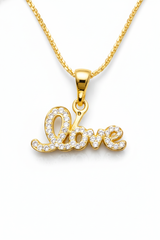 NXGOLD Love Pendant Necklace Set for Women