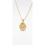 NXGOLD Circle Stone Pendant Necklace For Women
