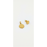 Gold Honeycomb Pendant Necklace Set