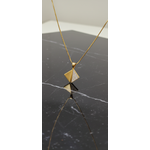 NXGOLD Triangle Stone Pendant Necklace